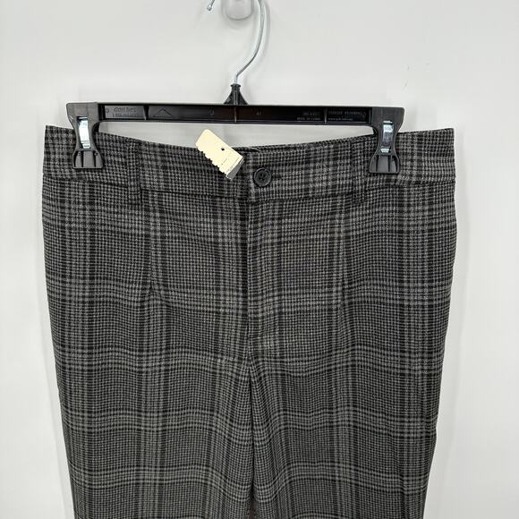 SANCTUARY NWT Evereve Chcarcoal Plaid Soho Trouser Pant // 25 - Picture 7 of 11